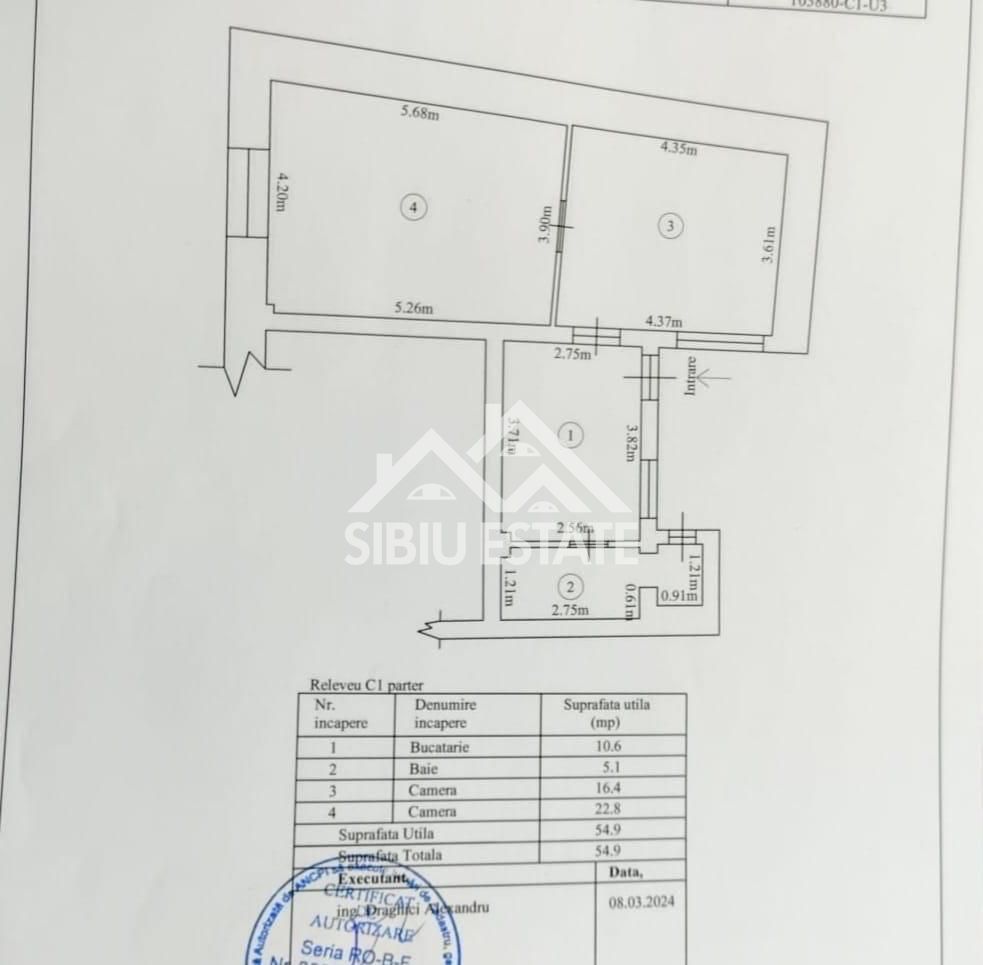 Apartament de vanzare cu 2 camere Zona- Centrul Istoric - Poză 9