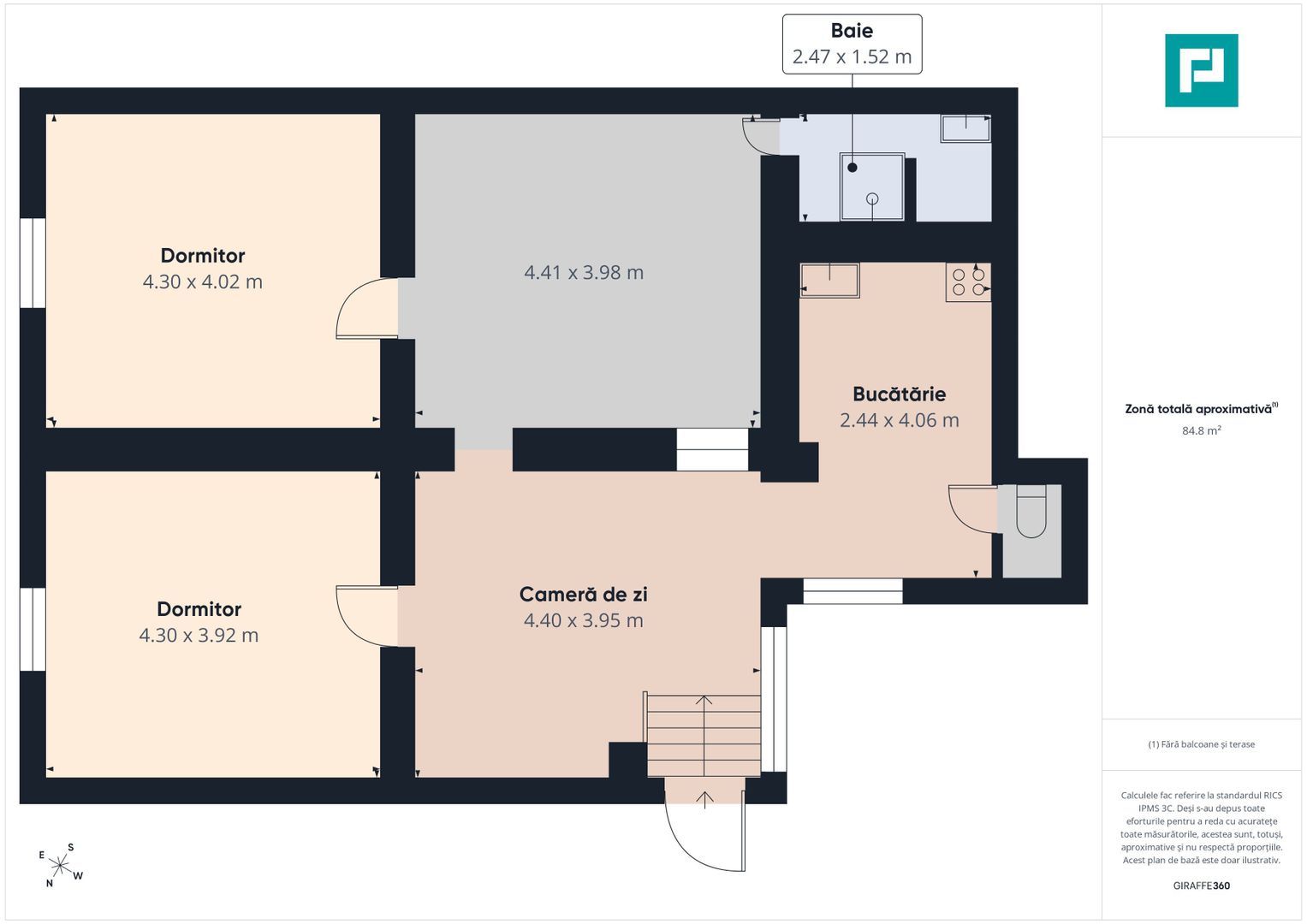 Apartament 4 camere, 85 mp, strada Ion Ghica - Poză 2