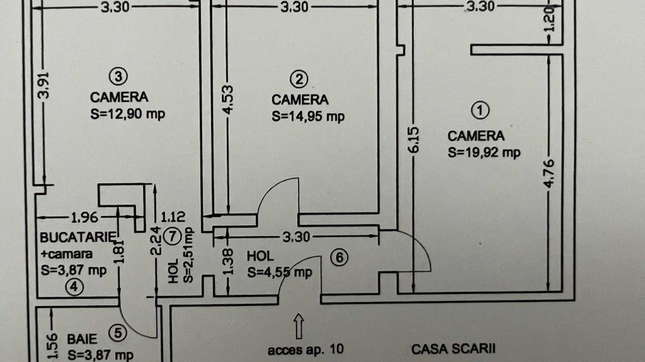 Apartament 3 camere Tractorul | Metalurgistilor - Poză 8