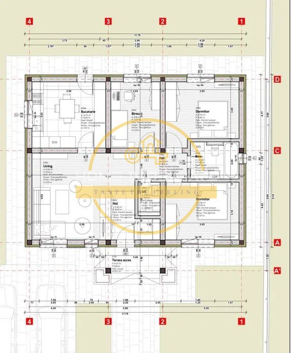 Casa 4 camere, 2 băi/incalzire in pardoseala/ teren 490 mp in zona Dancu-Holboca - Poză 7