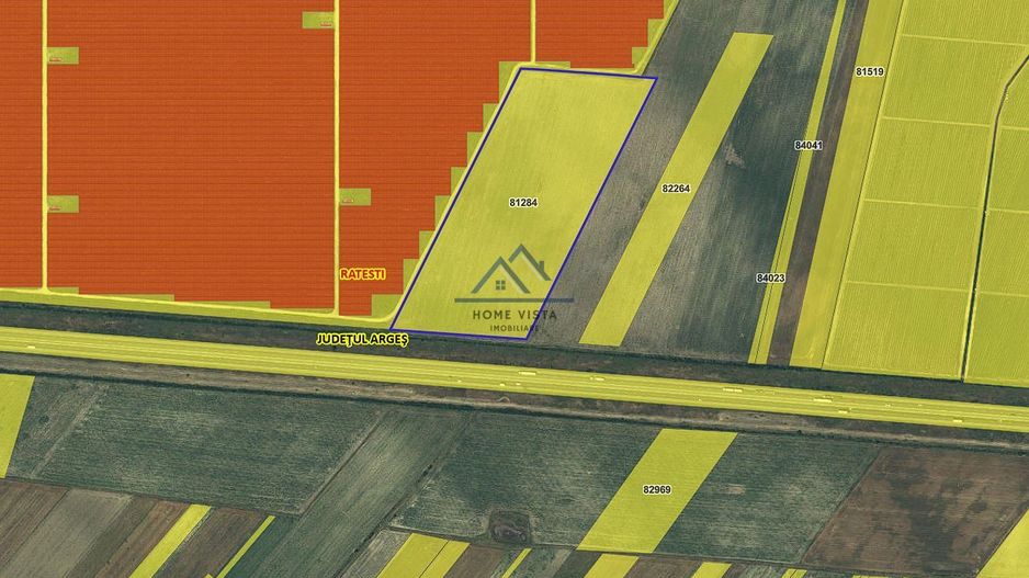 Teren agricol extravilan – Rătești, Argeș – 57.887 mp - Poză 1