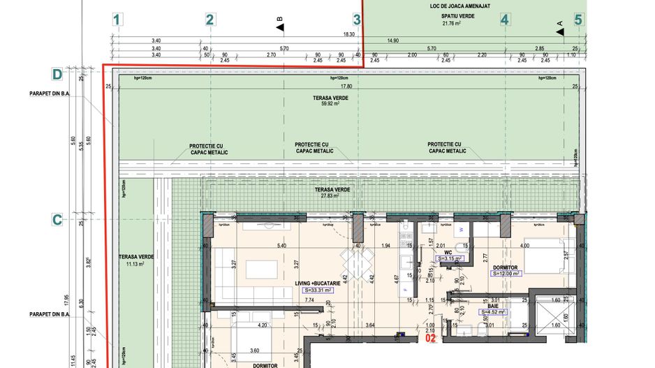 FALEZA NORD - Vânzare apartament 3 camere cu curte amenajată. - Poză 2