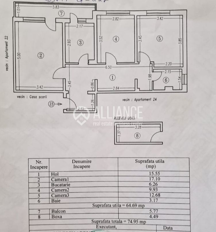 Tomis Nord Boema apartament 3 camere - Poză 13