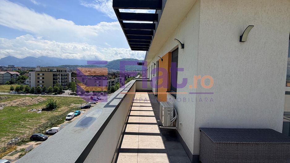 Penthouse de închiriat | 2 camere | Coresi – Tractorul | Terasă 50 mp - Poză 1