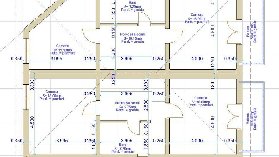 Duplex semifinisat, zona Fagului - Schiță 4