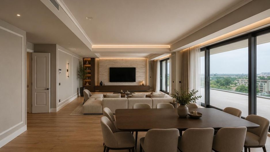 Penthouse de lux cu terasă și vedere către nordul Capitalei | Herăstră - Poză 1
