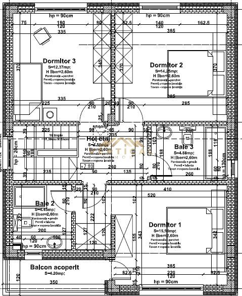 Vila perfecta! 4 Camere, 3 Bai, 115mp utili, Berceni Centru - Schiță 8