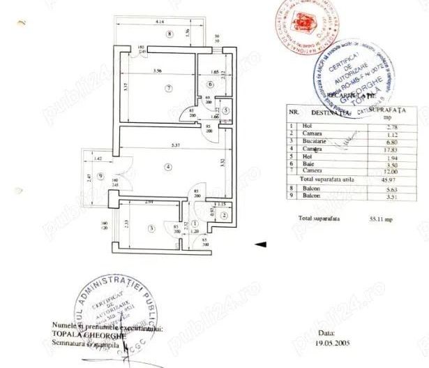 Apartament 2 camere | 55mp | 2 balcoane | Metrou Titan – 7 min | Mobilat - Poză 10
