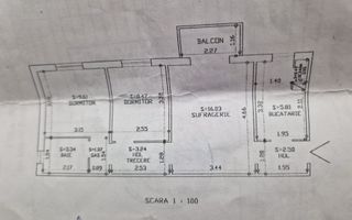 3 Camere Semidecomndat- Mobilat si Utilat- zona Zimbru - Poză 12
