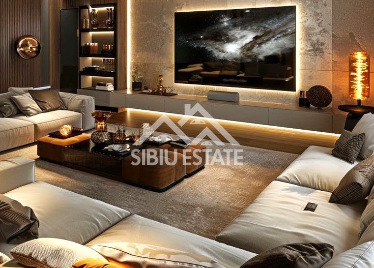 Penthouse Sibiu 4 camere, 2 bai terasa mare vedere panoramica - Poză 3