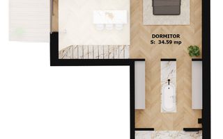 Apartament nou, 2 camere, 261 500 Euro. Comision 0. - Poză 2