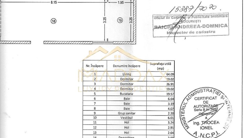 Apartament cu 4 camere 250mp* 2 parcări subterane / Dorobanti-Capitale - Schiță 67