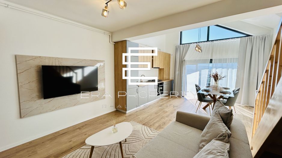 Penthouse mobilat și utilat zona de Vest Sibiu - Poză 1