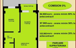 Apartament 2 camere de vanzare in Iasi Valea Lupului, curte proprie - Poză 2