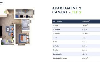 Ofer spre vanzare apartament aproape nou cu 2 camere, nemobilat - Poză 10