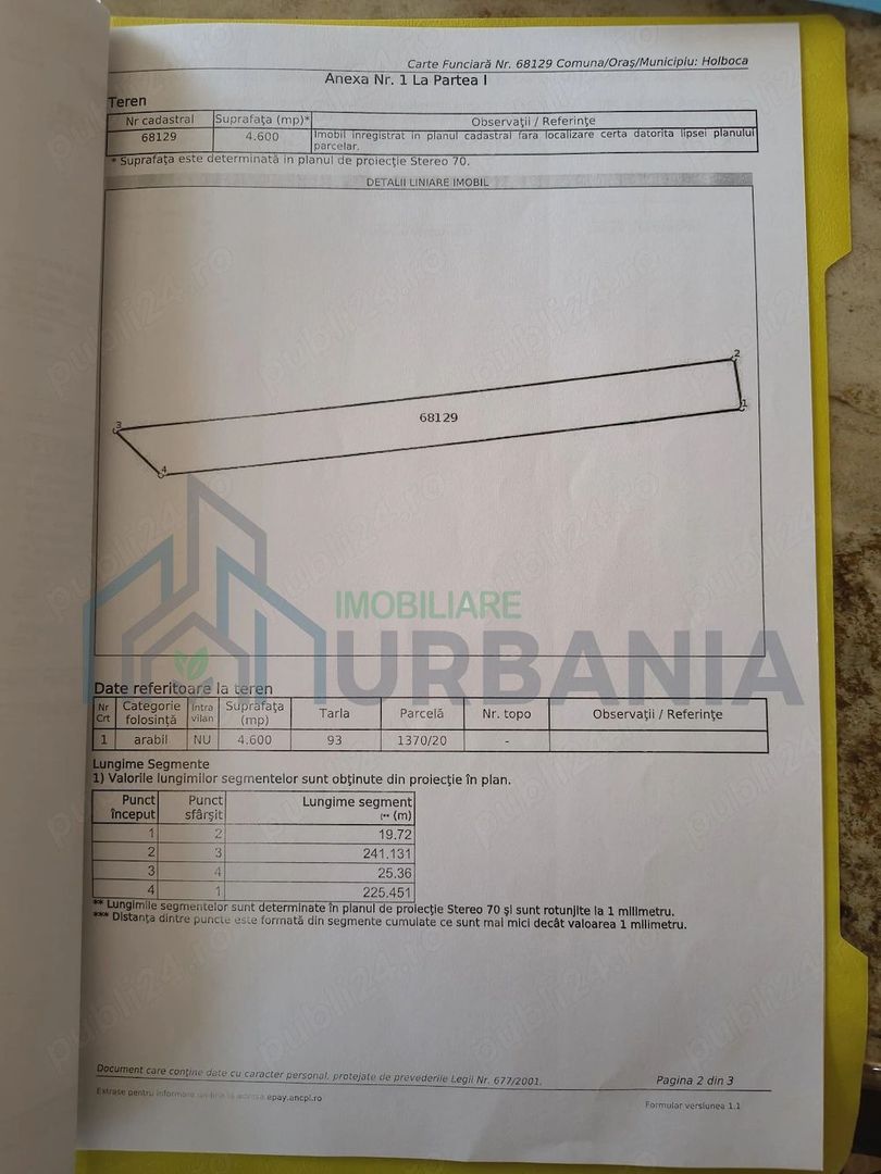 Teren extravilan de vânzare în comuna Holboca, județul Iași - Poză 2