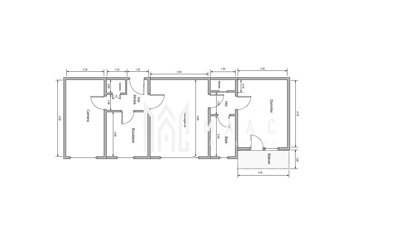 Apartament 3 camere | Etaj 2 | Balcon | Zona Mihai Viteazu - Poză 1