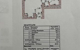 APARTAMENT COCHET CU VEDERE, DE 2 CAMERE LA VANZARE IN CORTINA NORD - Schiță 10
