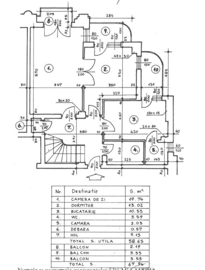 Vanzare Apartament Duplex 4 Camere Decebal - Schiță 6
