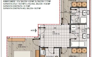 Regim mic de înălțime | Zona Theodor Pallady | Direct Dezvoltator - Schiță 2