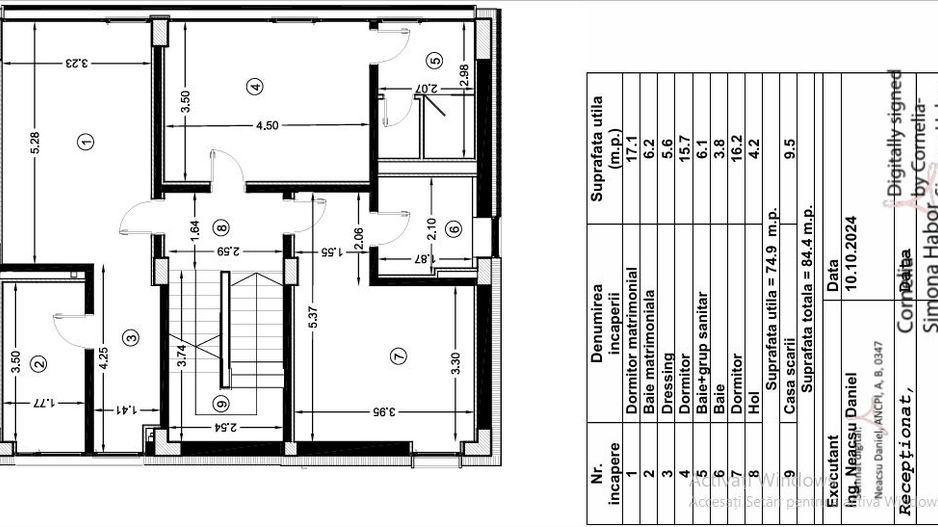 6cam/4dorm,5bai,95mp ampr,425mp teren,garaj,2parc/Voluntari-jud.IF - Poză 7
