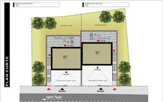 2 Case in Duplex 4 camere 125 mp-curte-terasa 37 mp -garaj-Tauti - Poză 11