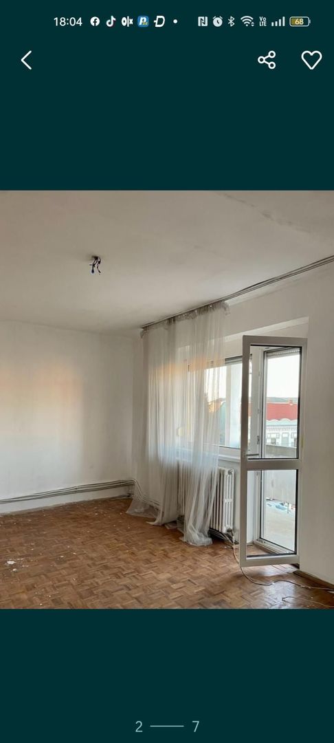 Ag EUROPA vinde ap 2 cam NEFINISAT 46mp, etaj 4 în CENTRU. - Poză 1