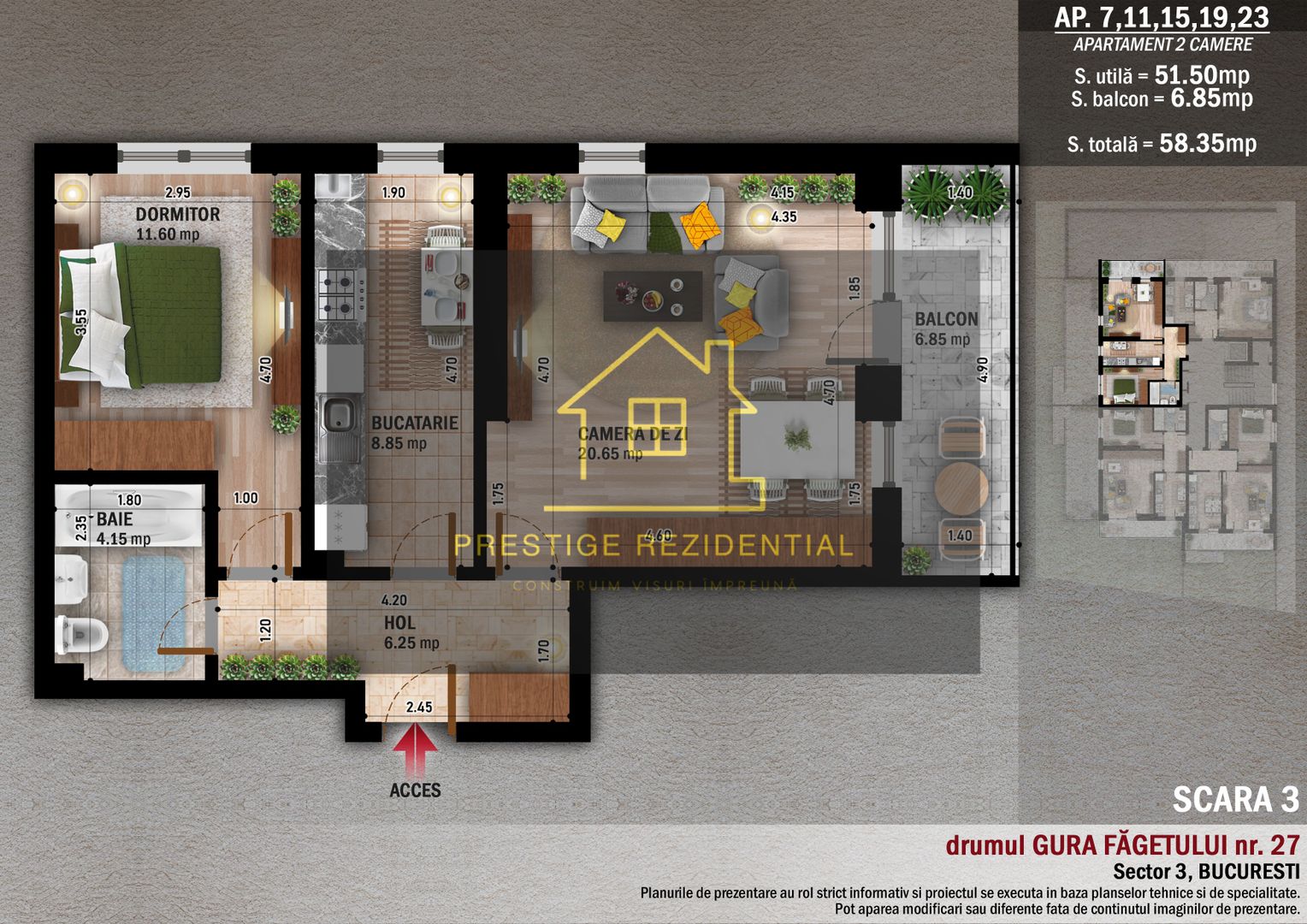 Apartament 2 cam.in finalizare, Direct Dez , Comision 0, metrou - Poză 1