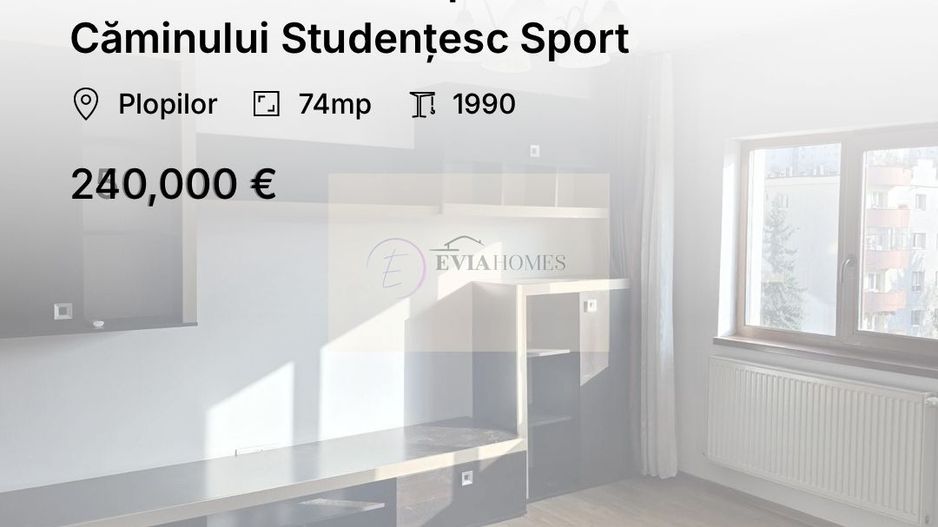 3 camere/2 băi/Plopilor/Zona Căminului Studențesc Sport - Poză 1