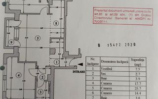 APARTAMENT | 3 CAMERE | BLOC NOU | PARCARE INCLUSA TINERETULUI | - Schiță 9