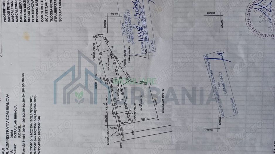 De vanzare teren 1300 m patrati in sat Paun,com.Barrnova.pret 14700 euro neg. - Poză 1