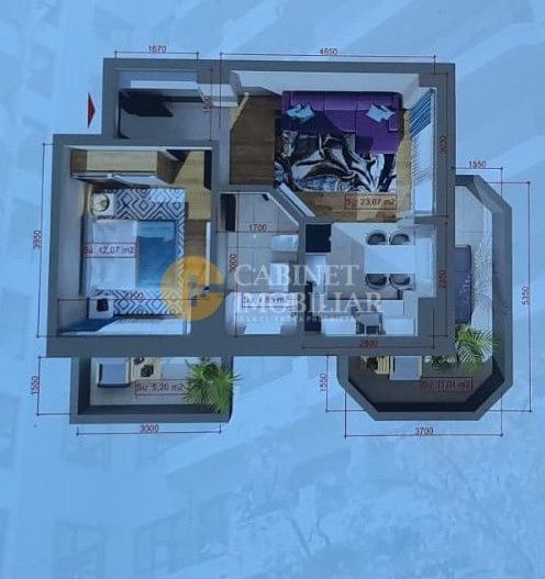 2 camere - Copou - 56mp - Poză 6