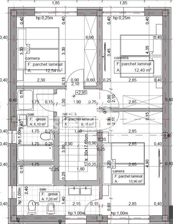 Casa 4 camere, 3 bai, terasa si curte NOU - Poză 4