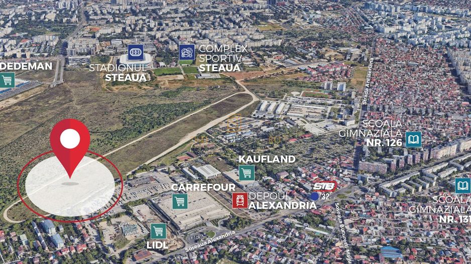 Teren cu autorizatie de constructie, 6226mp, Sos.Alexandriei, Sector 5 - Poză 2