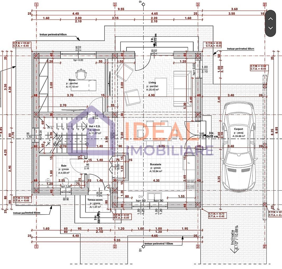 Casa Individuala cu 5 camere si 500 mp de curte, in Selimbar - Schiță 13