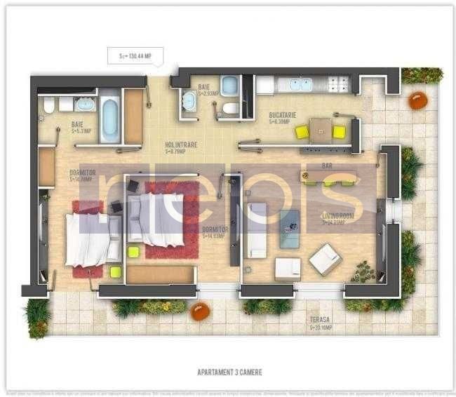 VANZARE 3 CAMERE - DECOMANDAT | TINERETULUI - ASMITA GARDENS - Poză 26