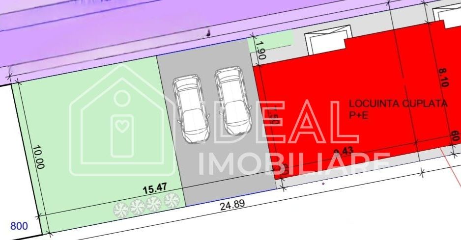 Casa Tip Duplex cu 4 camere si gradina, zona Selimbar - Schiță 9
