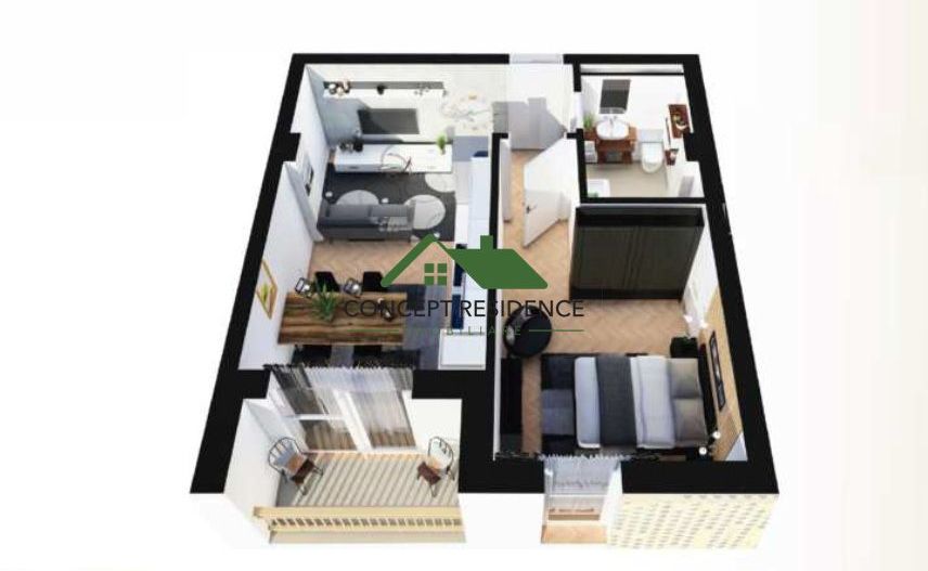 Apartament 2 camere | Bloc nou | Bd. Republicii | Comision 0% - Poză 5