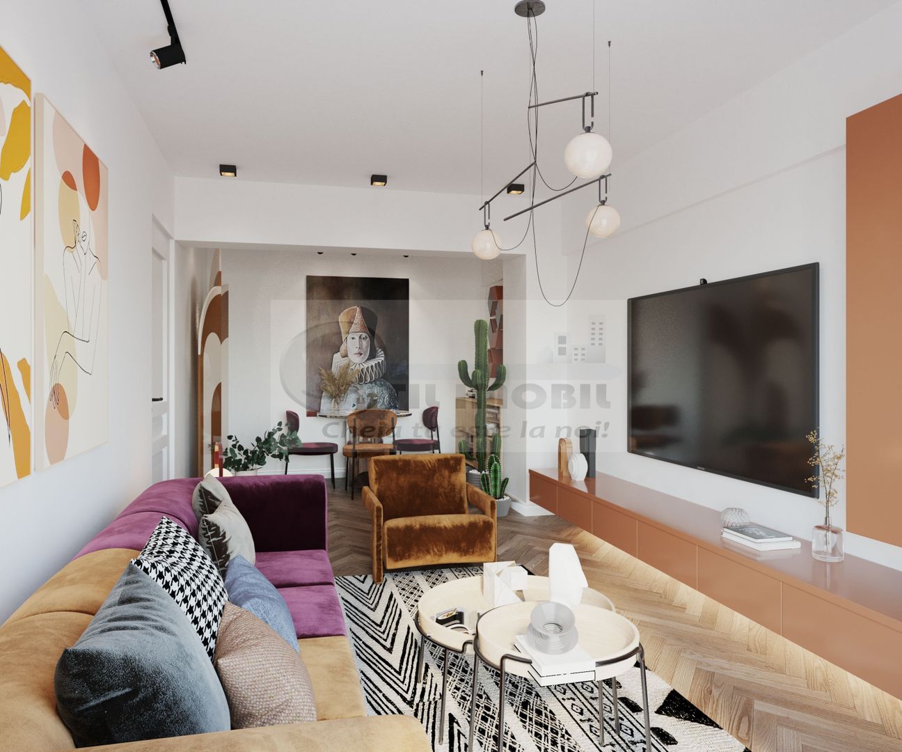 Apartament modern 3 camere, 84 mp, finisaje premium 0% COMISION - Poză 2