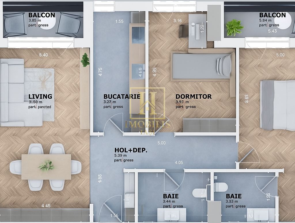 Complex Rezidential ! Apartament 3 camere, Dec., 2bai, 83mp-Tatarasi - Poză 5