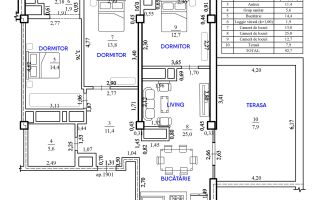 Vânzare, penthouse cu terasă, 3 camere, bd. Mircea cel Bătrân, Ciocana - Poză 17