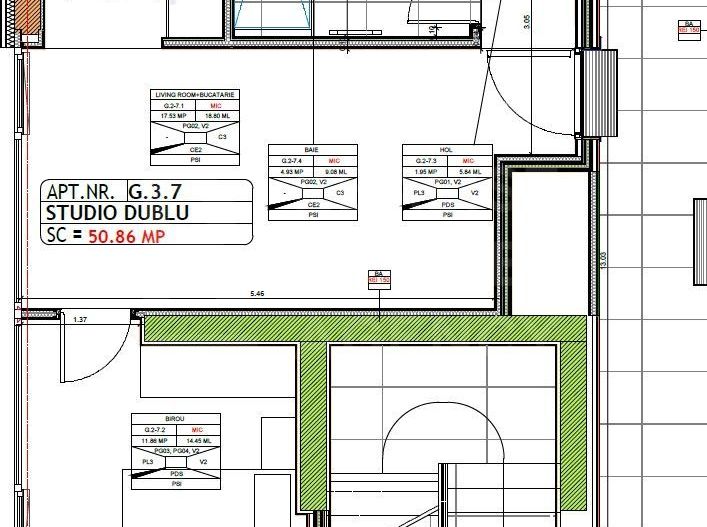 Vânzare, studio dublu, One Lake Club, București - Poză 6