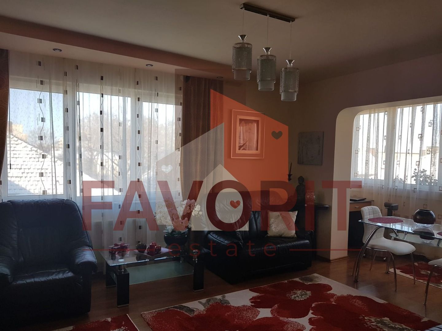 3 camere decomandat | mobilat | zona centrala | 2 bai | etaj 3 | boxa subsol - Poză 1