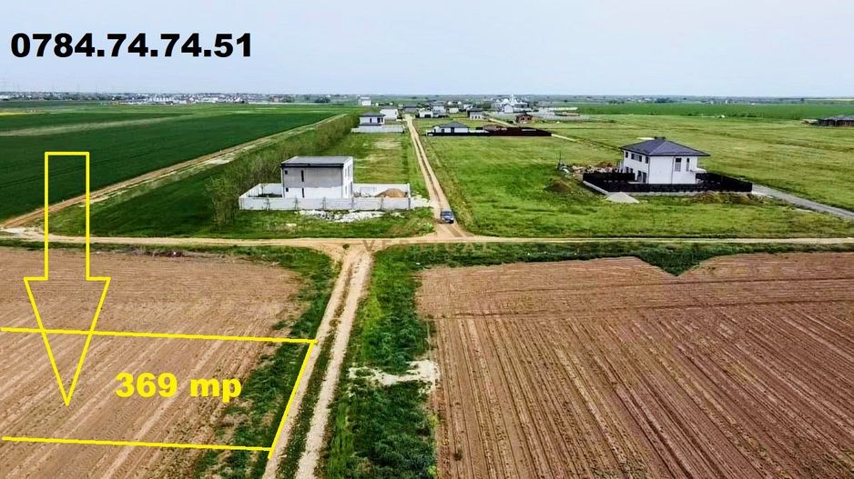 Teren Intravilan 369 mp utili - comuna Berceni - Poză 1