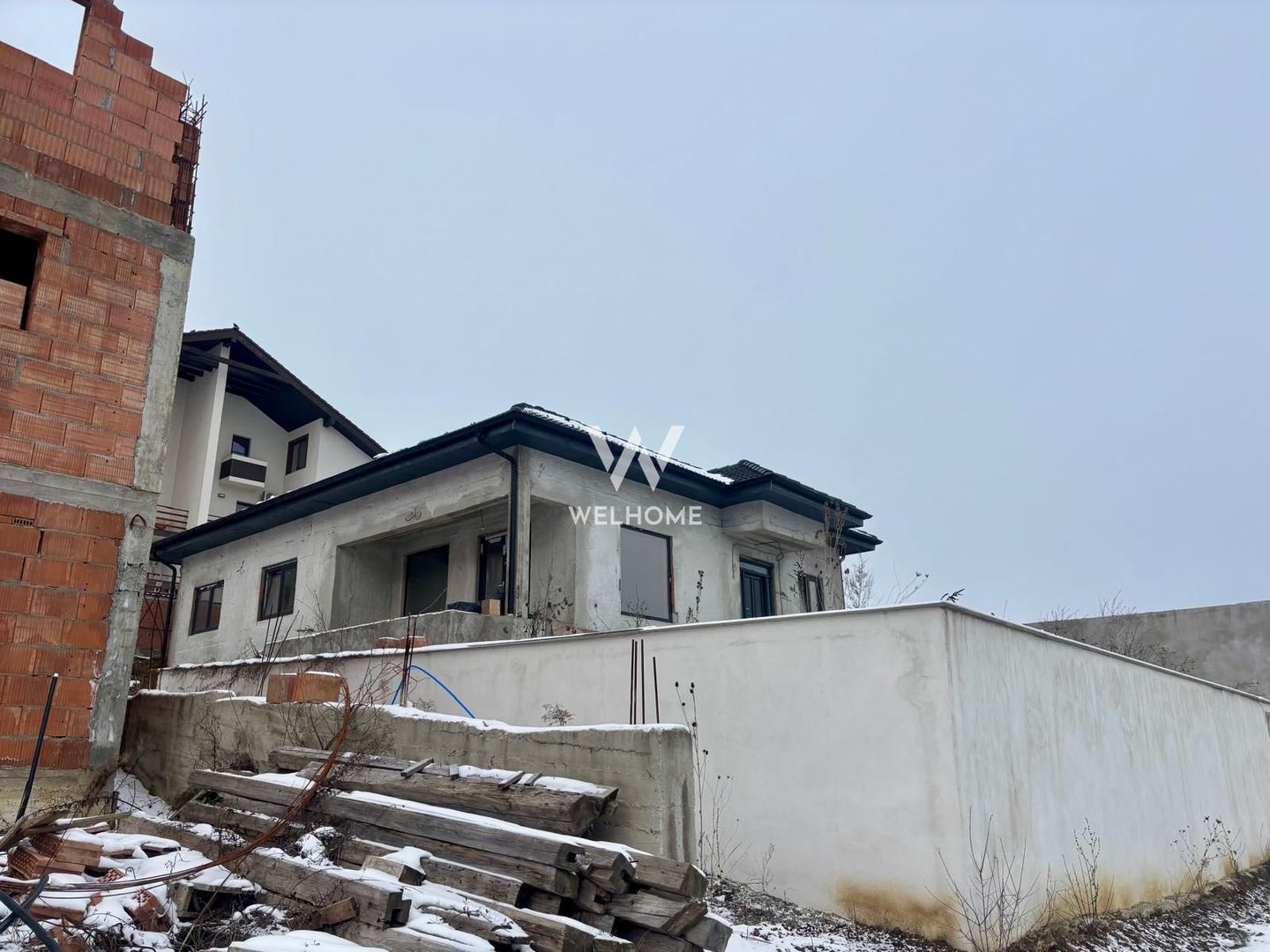 Casă individuală pe un nivel cu vedere panoramică spre munte - Poză 18