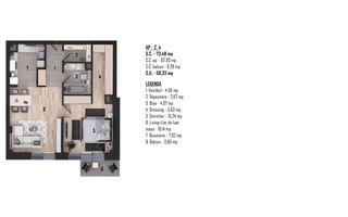 Apartament nou, modern cu 2 camere - Ultracentral -  Cuza Voda - Poză 3