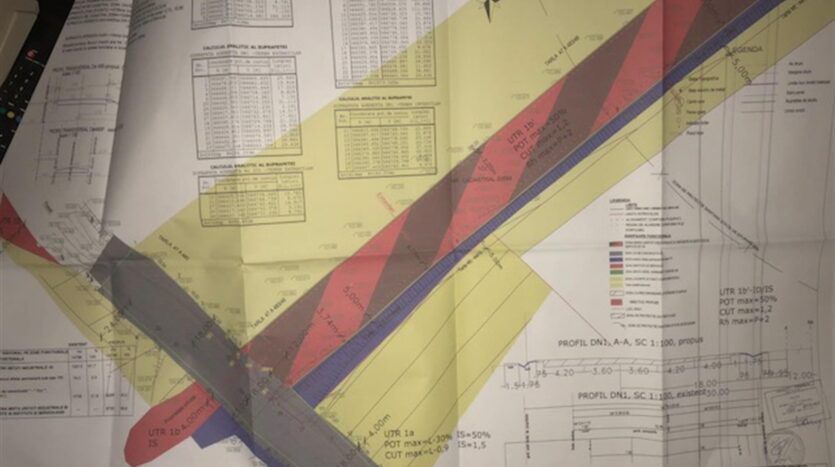Teren la DN1 Potigrafu, PUZ, bretele de acces la teren din DN1 - Poză 4