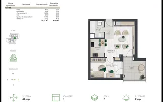 COM 0% Apartament nou cu 2 camere | Denya Forest - Poză 13
