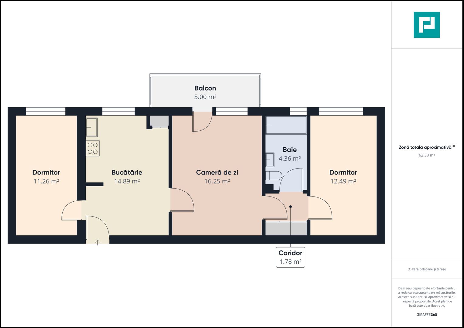 Apartament central cu 3 camere - Poză 9