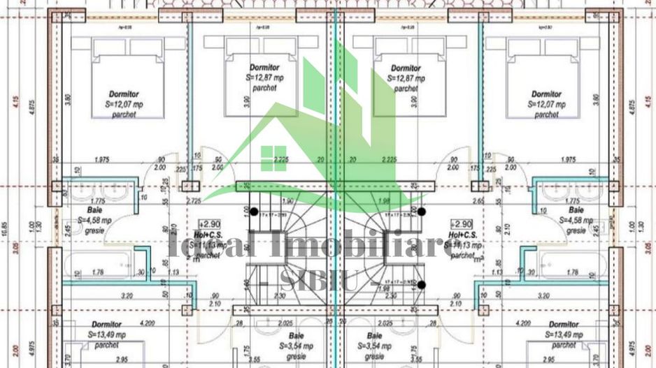 Casa Tip Duplex cu 4 camere si 366 mp teren, in Cisandie - Schiță 8